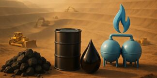 Уголь, нефть, газ. Изображение сгенерировано нейросетью