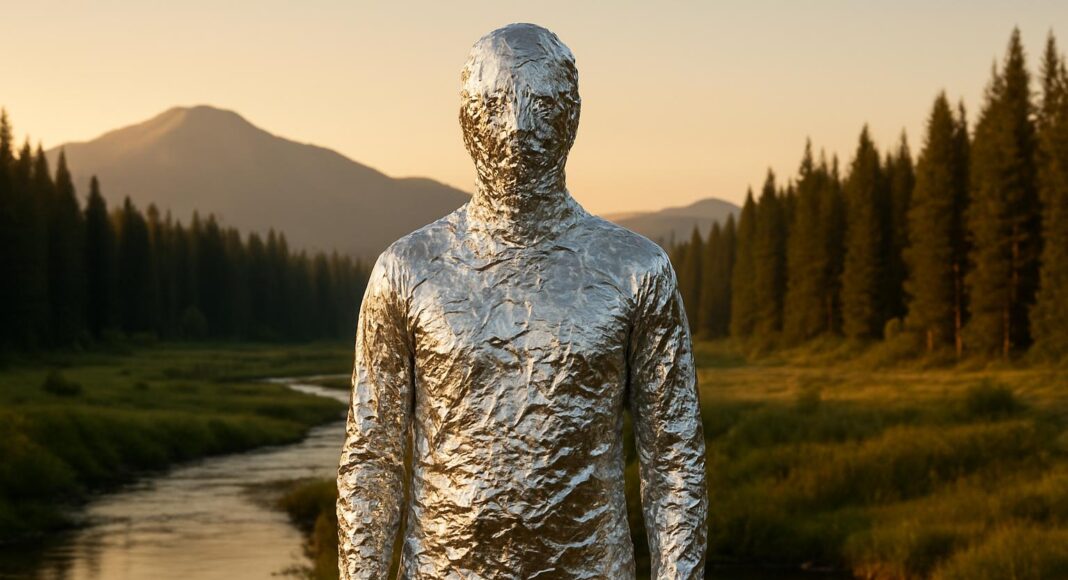 Алюминиевый человек. Изображение нейросети