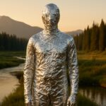 Алюминиевый человек. Изображение нейросети
