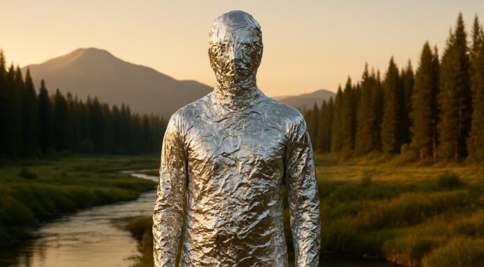 Алюминиевый человек. Изображение нейросети