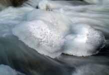 лед, река, шуга, лед на реке