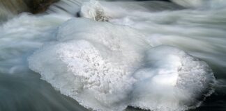 лед, река, шуга, лед на реке