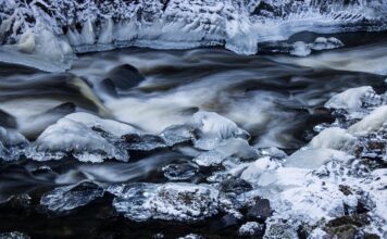 лед, река, шуга, лед на реке