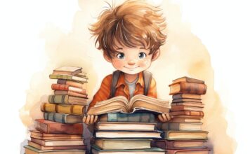 книги, школьник, ученик, ребенок