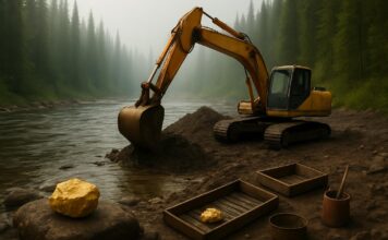 Золотодобыча. Изображение нейросети