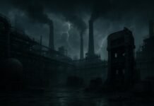 Кризис. Металлургия. Промышленное производство. Упадок. Изображение нейросети