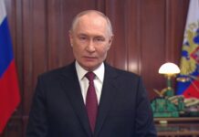 В.В. Путин. Кадр съемки пресс-службы Кремля