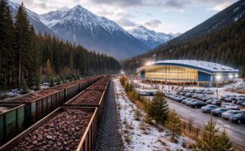 Руда и ледовая арена. Изображение нейросети