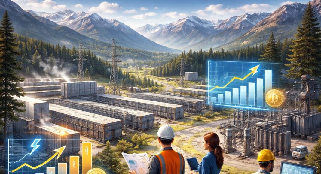 Майнинг в Хакасии. Изображение нейросети