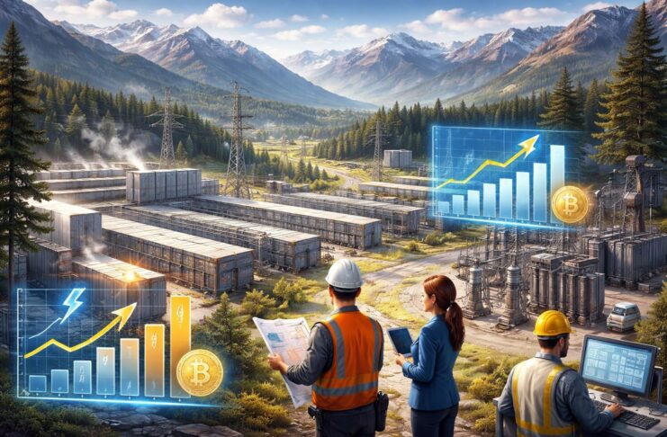 Майнинг в Хакасии. Изображение нейросети