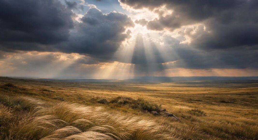 Степь. Изображение нейросети