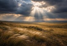 Степь. Изображение нейросети