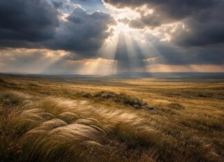 Невидимые храмы и дворцы Хакасии — ключ к истории региона. Можно ли их сохранить? Степь. Изображение нейросети