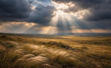 Степь. Изображение нейросети