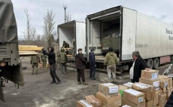 Бойцы в ДНР получили груз из Хакасии Фото из телеграм-канала Алексея Лемина