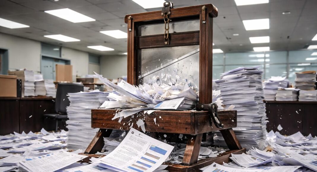 Гильотина отчетности. Изображение нейросети Гильотина отчетности. Изображение нейросети