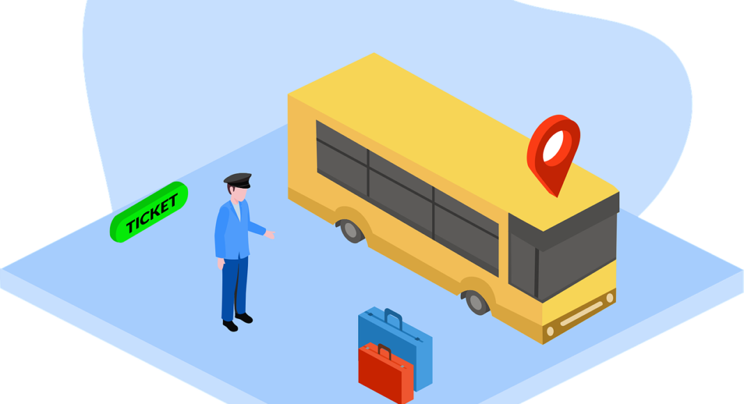 автобус, вокзал, путешествие, поездка