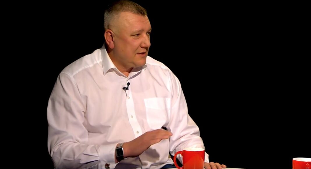 Алексей Николаюк. Кадр съемки ВГТРК