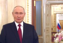 Владимир Путин. Кадр съемки пресс-службы Кремля