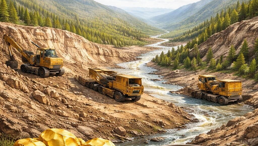 Золотодобыча. Изображение нейросети Золотодобыча. Изображение нейросети