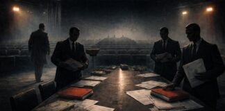 Кулуары. Политический торг. Изображение нейросети