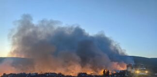 Пожар тушат на мусорном полигоне в Черногорске Фото со страницы главы Черногорска