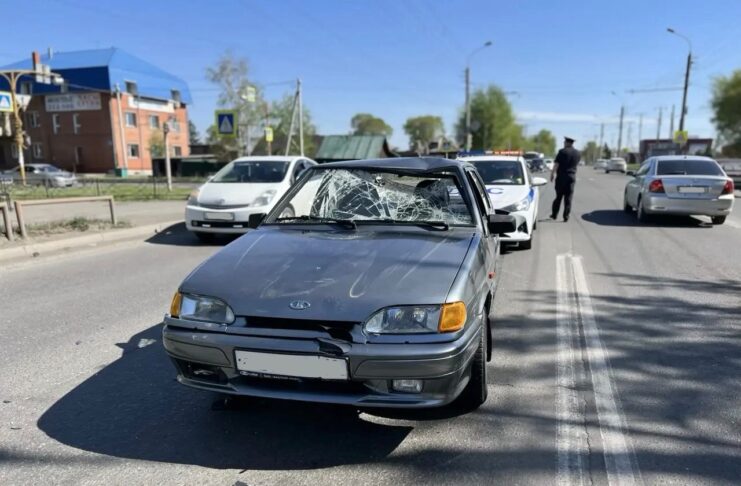 В Абакане бесправник сбил ребенка на велосипеде Фото Госавтоинспекции