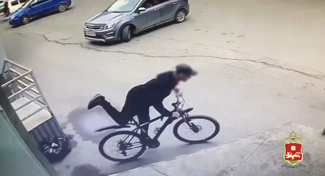 Кадр съемки видеонаблюдения