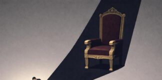 Тень власти. Изображение нейросети