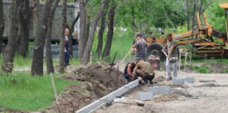 В Абакане началось благоустройство в парке «Комсомольский» Фото: Абакан.рф