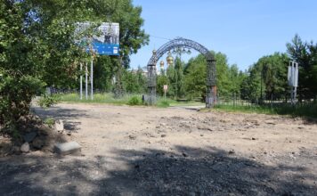 В Преображенском парке в Абакане благоустраивают входную зону и центральную территорию Фото: Абакан.рф
