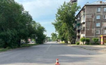 Пьяная велосипедистка попала под машину в Черногорске Фото Госавтоинспекции