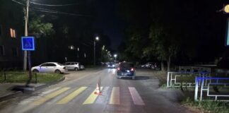 Пешехода сбили на переходе в Абакане Фото Госавтоинспекции