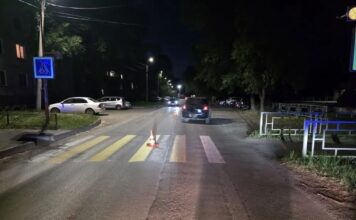 Пешехода сбили на переходе в Абакане Фото Госавтоинспекции