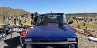 На кону — автомобиль: победитель соревнований по борьбе курес на Тун пайраме уедет домой на новой «Ниве» Фото из телеграм-канала главы РХ