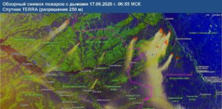 Дым от лесных пожаров в Красноярском крае достиг Хакасии Изображение предоставлено пресс-службой МЧС