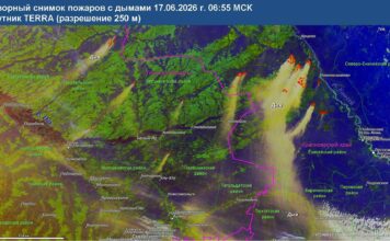 Дым от лесных пожаров в Красноярском крае достиг Хакасии Изображение предоставлено пресс-службой МЧС