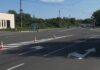 В Абакане в районе Коммунального моста изменилась дорожная разметка Кадр съемки ГАИ