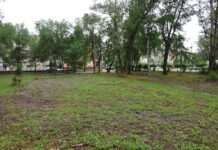 В Парке Победы в Абакане началось обустройство детской площадки Фото: Абакан.рф