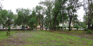 В Парке Победы в Абакане началось обустройство детской площадки Фото: Абакан.рф