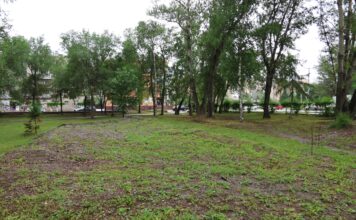 В Парке Победы в Абакане началось обустройство детской площадки Фото: Абакан.рф