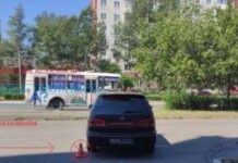 В Саяногорске в ДТП пострадала велосипедистка Фото Госавтоинспекции