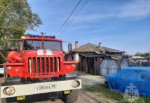 Три пожара потушили за сутки в Хакасии Фото МЧС