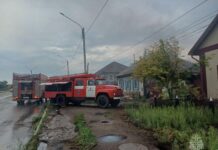 В Черногорске тушили частный дом Фото МЧС