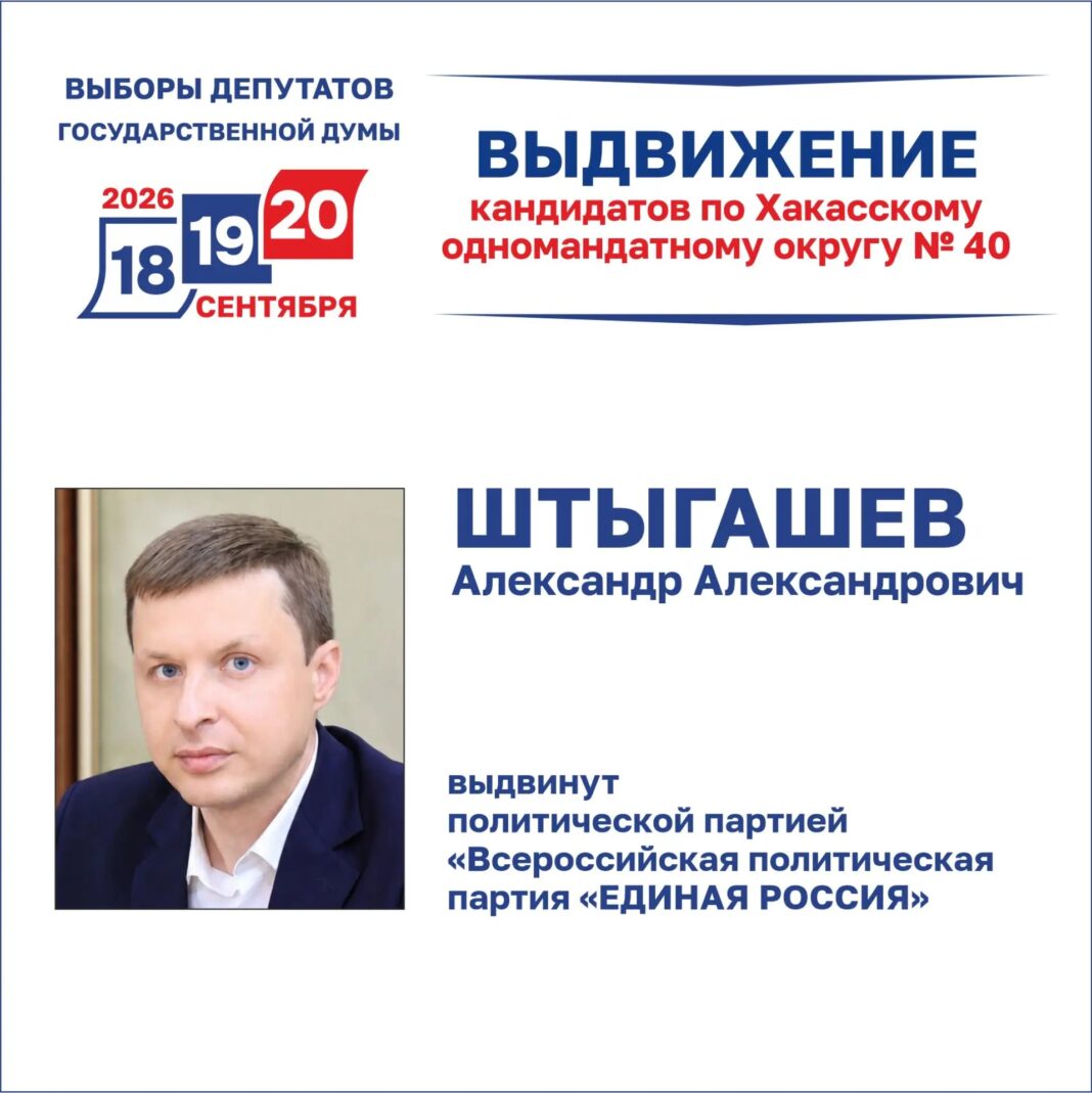 Выдвижение Александра Штыгашева. Источник: Избирком РХ Выдвижение Александра Штыгашева. Источник: Избирком РХ