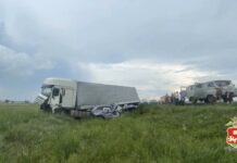 Два человека погибли в ДТП в Боградском районе Кадр съемки МВД