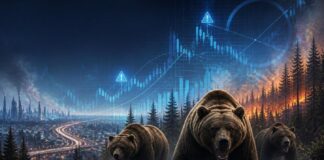 Аналитика. Медведи. Пожары. Изображение нейросети