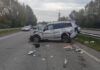 Четыре человека пострадали при столкновении автомобиля с ограждением в Абакане Фото Госавтоинспекции