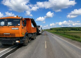 Возле Минусинска начали строить пункт весогабаритного контроля Фото из телеграм-канала КРУДОР