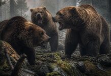 Медвежье нашествие: почему интересы людей нельзя приносить в жертву Медведи. Изображение нейросети